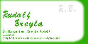 rudolf breyla business card